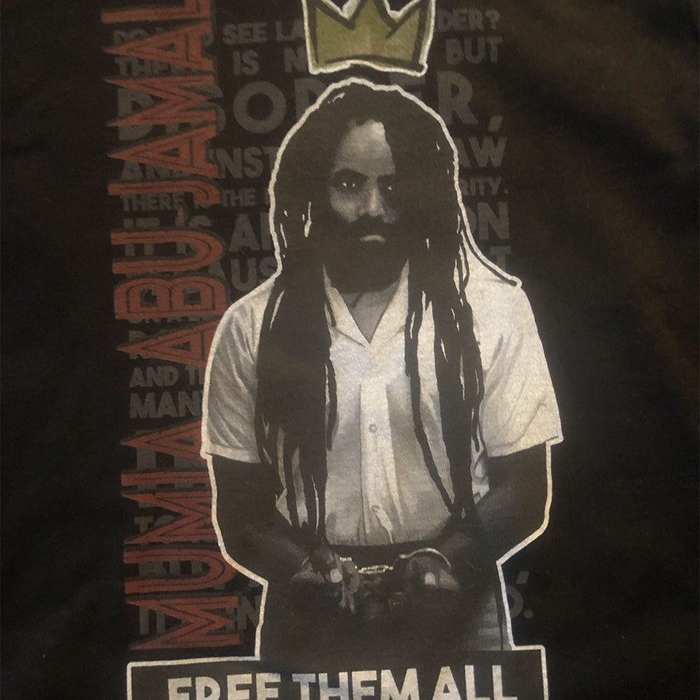 Tehuti Scrolls Free Them All: Mumia Abu-Jamal Tribute Shirt v2